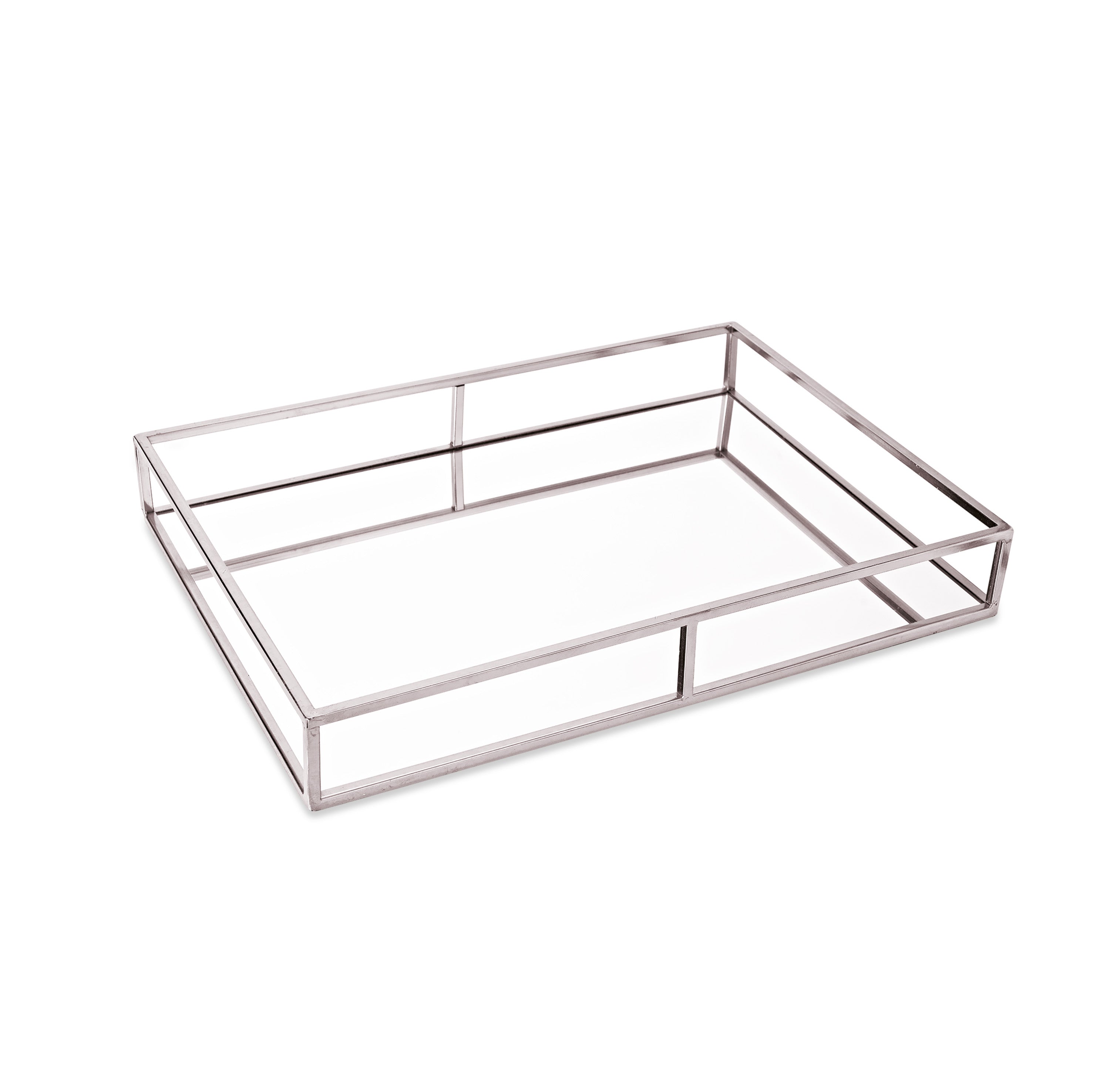 Bandeja Em Metal Com Espelho