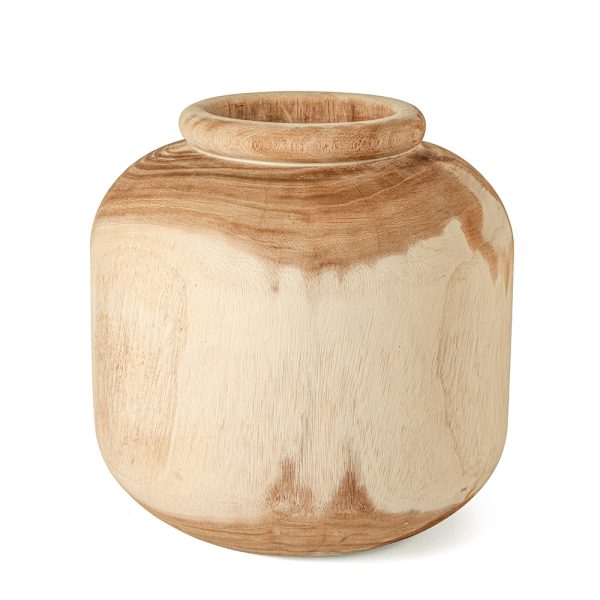 Vaso Em Madeira