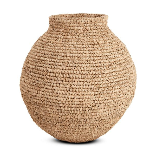 Vaso Em Fibra Natural
